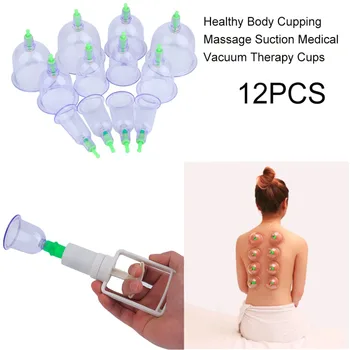

Professional Suction Cup Effective Healthy 12 Cups Medical Vacuum Cupping Toiletry Kits for Beauty