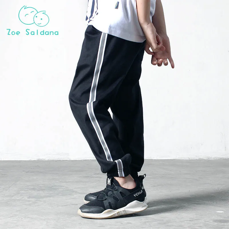 

Zoe Saldana 2018 Boy's Pants Kids Sport Pant Teenager Casual Trousers With Pocket Children Clothing Kids Clothes