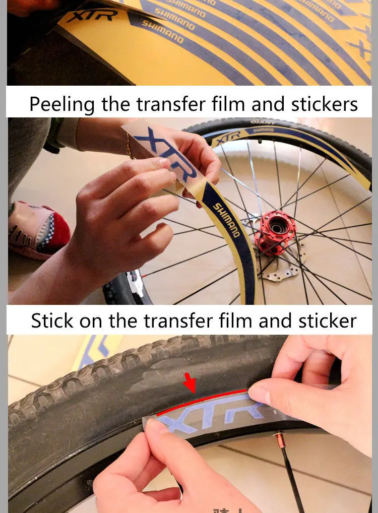 Wheel rim stickers/decals of Mountain bike/bicycle For SHIMANO XT M785 Free shipping