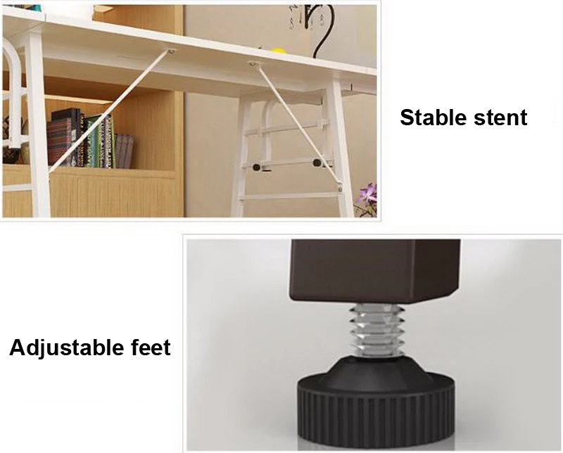 250315/Съемная кровать компьютерный стол/Ленивый простой стол/многофункциональный дизайн/подъемный складной стол/краска стальная труба/