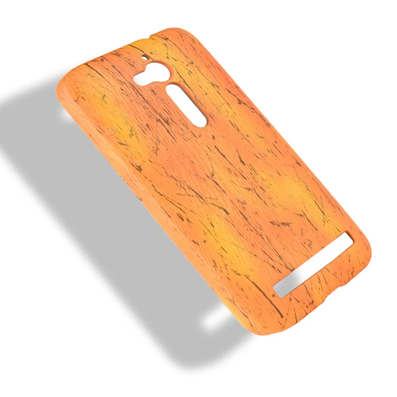 Asus Zenfone Go ZB500KL 5inch Wood grain PU leather +PC case_93