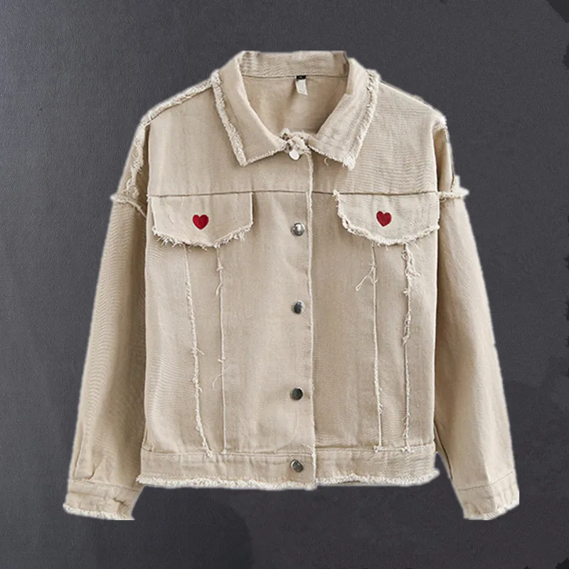 2017 Women Spring Jacket Women Coat Short style Outwear Denim Bomber Jacket Female Autumndenim