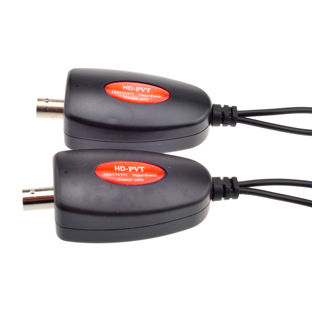 GADINAN AHD CVI TVI CCTV Camera Power Video Transmission Via One BNC Video Cable Up to 400M HD-PVT Power Video Transmitter