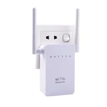300Mbps Brand New WiFi Repeater Network Range Extender Booster N300 Wi-Fi Single Increase Dual External Antennas EU/US Plug