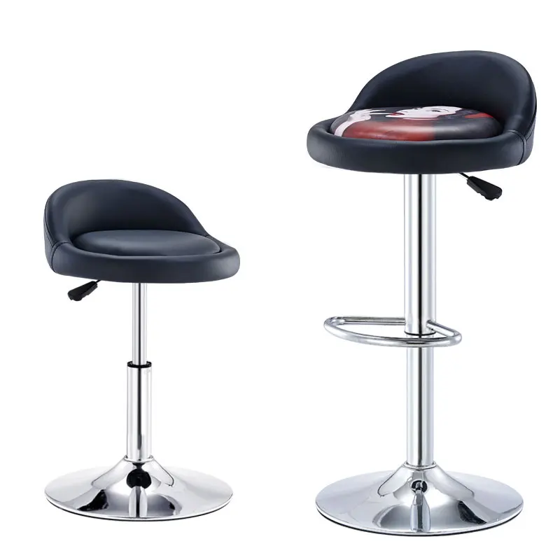

New Bar Stool Modern Minimalist Bar Chair Lift Rotating Backrest Chair Home High Stool Nail Manicure Stool