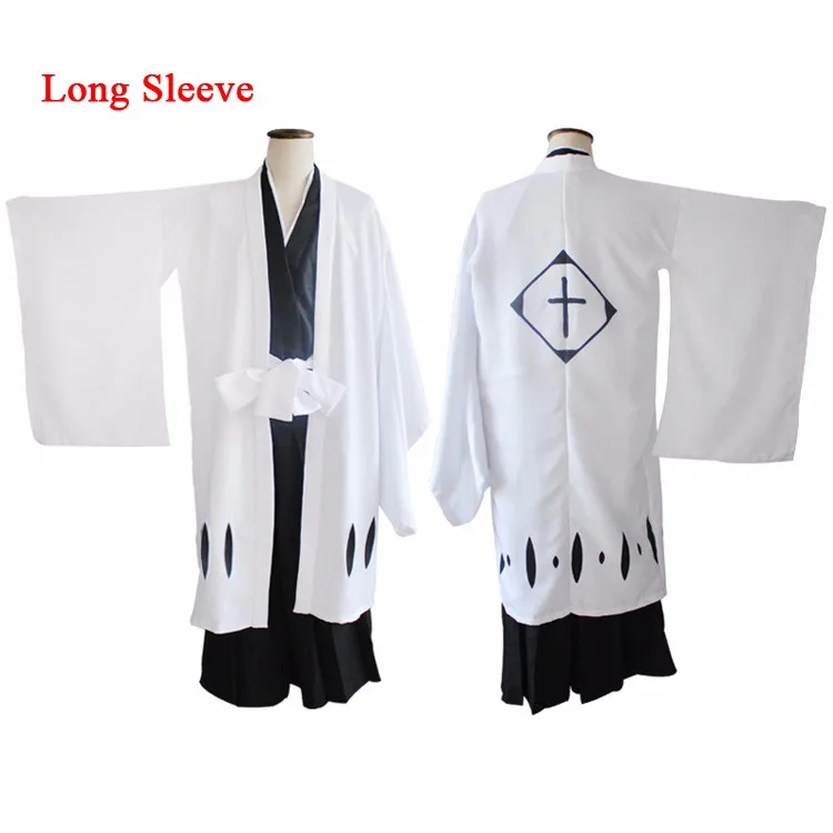 Cosplay&Ware [6]13 Numbers Anime Bleach Haori Cosplay Costume White Short Long Sleeve Cloak From 1st To 13th Division Captain Cape -Cosplay&Ware anime Shop