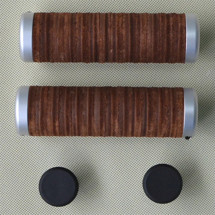 2017 Taiwan gyes classic cow leather grip/leather bicycle grip/genuine