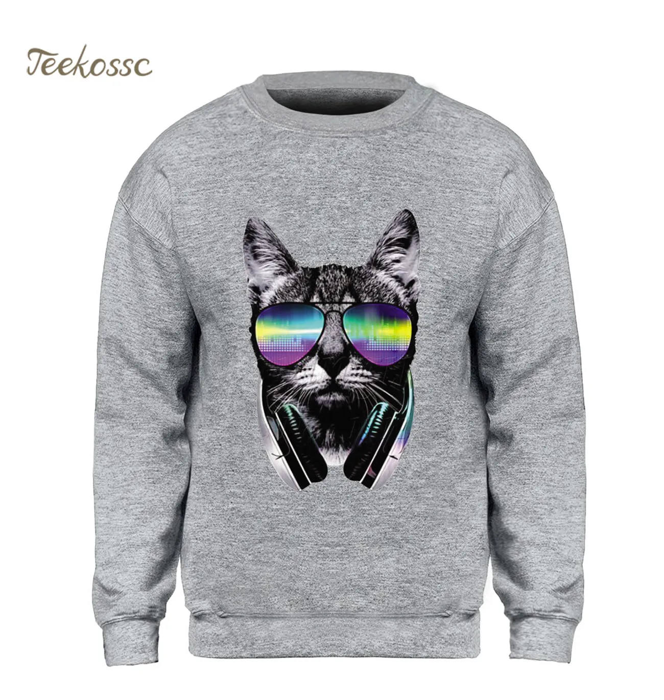 Толстовка DJ Cat мужская с капюшоном худи в стиле панк рок музыка кофта K POP теплая