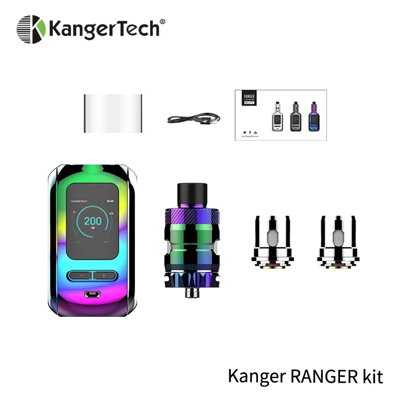 2019 оригинальный набор Kanger Ranger Box Mod электронная сигарета OLED с емкостью 3 8 мл RANGER