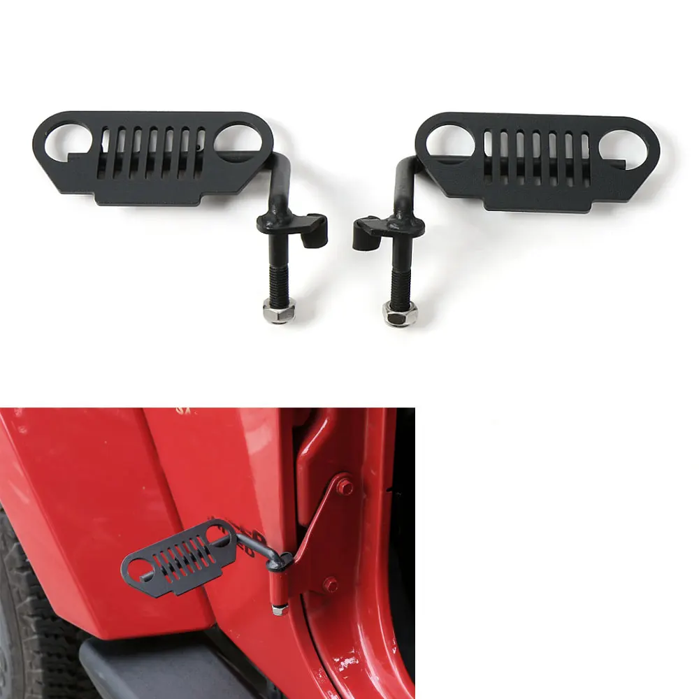 Car Exterior Door Hinge Foot Pedal Pegs Rest For Jeep Wrangler 2007-2016 Doorless Black Car Styling Auto Parts Accessories Car Exterior Door Hinge Foot Pedal Pegs Rest For Jeep Wrangler 2007-2016 Doorless Black Car Styling Auto Parts Accessories