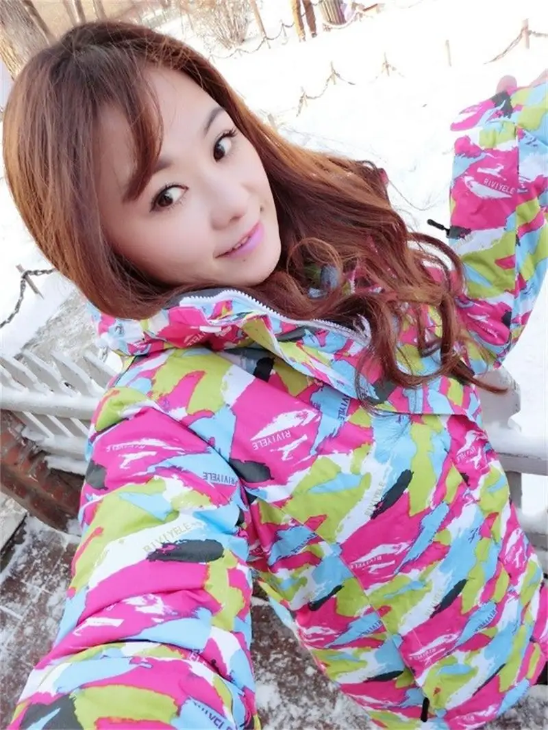 

Women Cold Weather Ski Jackets Hooded Warm Waterproof Winter Outdoor Mountain Hiking Snow Snowboard Coats For Female Breathable