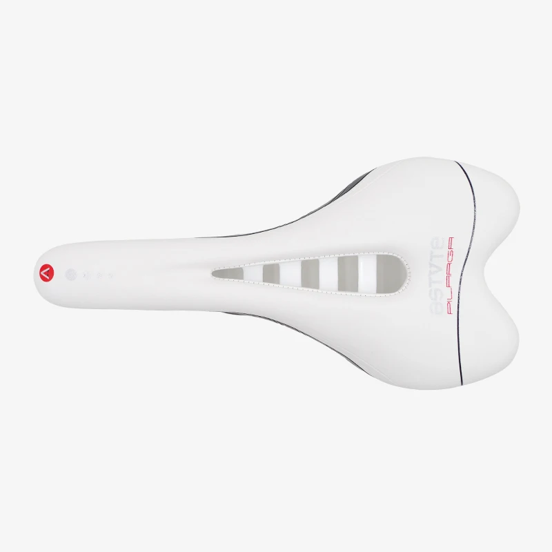 Kopen Astvte Skyline VT Fietszadel MTB Road Zadel soft zwart wit lederen Bike Front Zitkussen Fietsen Fiets Accessoires