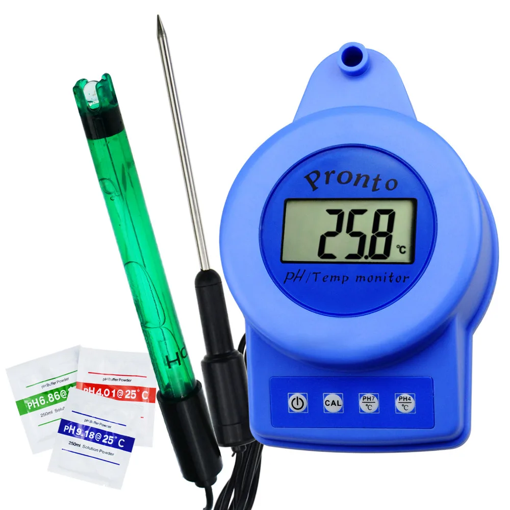 Digital Online pH & Temperature Continuous Monitor Meter, Water Quality