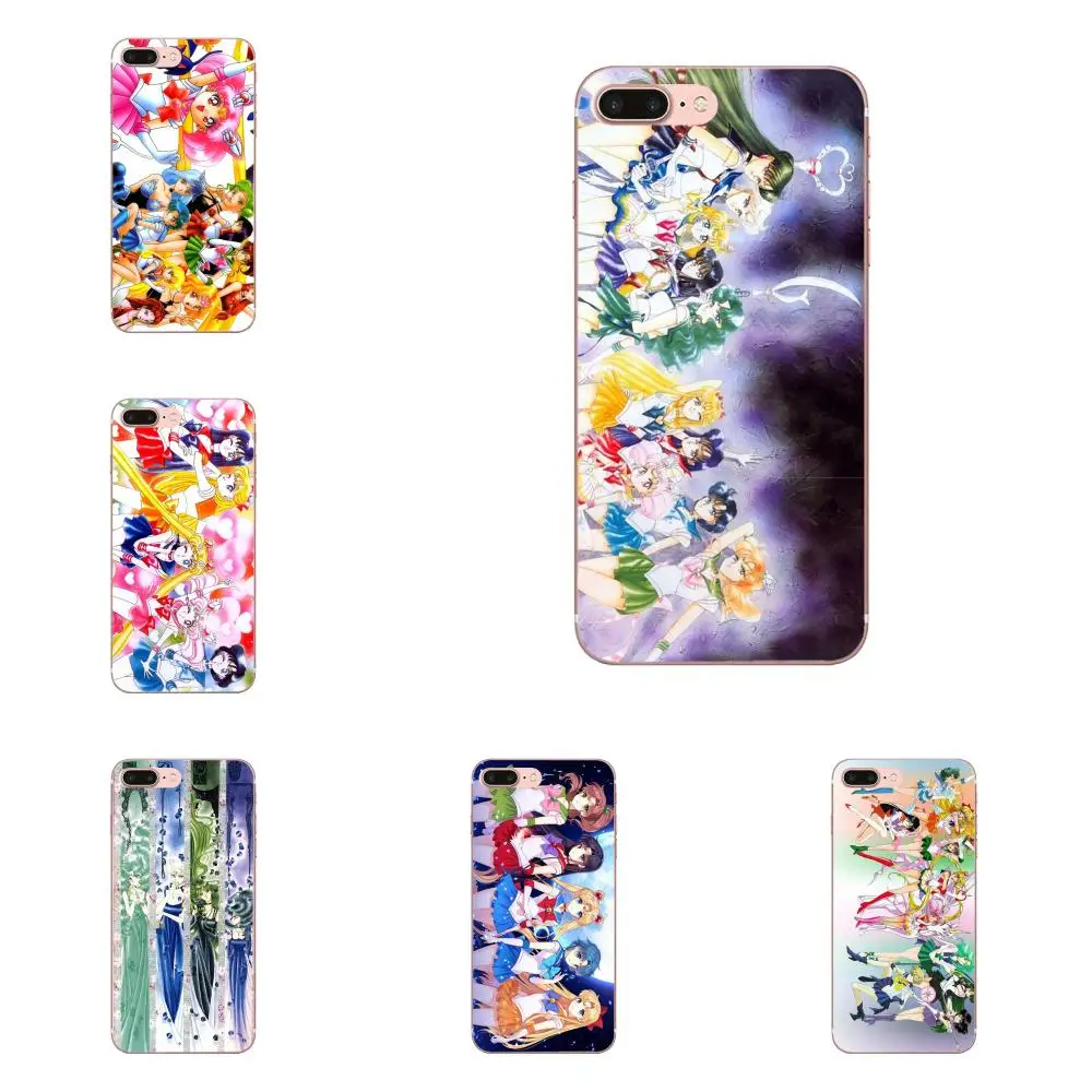 

Sailor Moon Characters Soft TPU Mobile Pouch For Galaxy A3 A5 A7 A8 A9 A9S On5 On7 Plus Pro Star 2015 2016 2017 2018