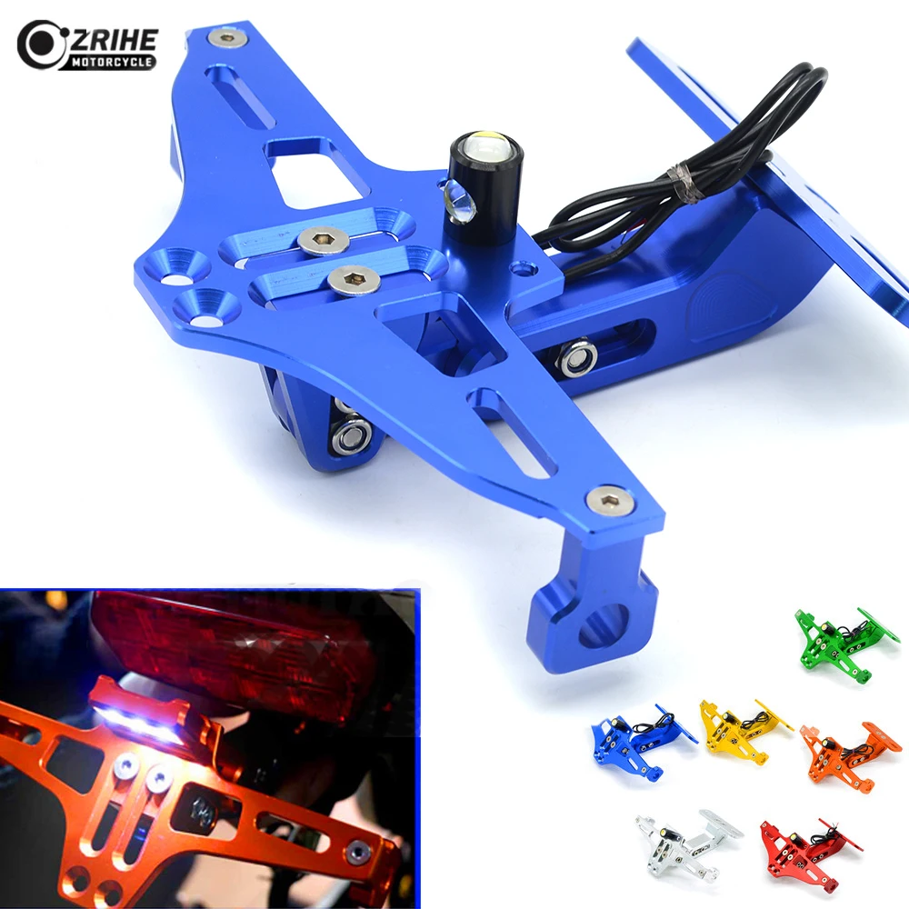 Motorcycle Rear license  Bracket plate holder turn light led For suzuki 600/750 KATANA GSXR750 gsr 750 gsr 600 MV F3 675 F4 1000