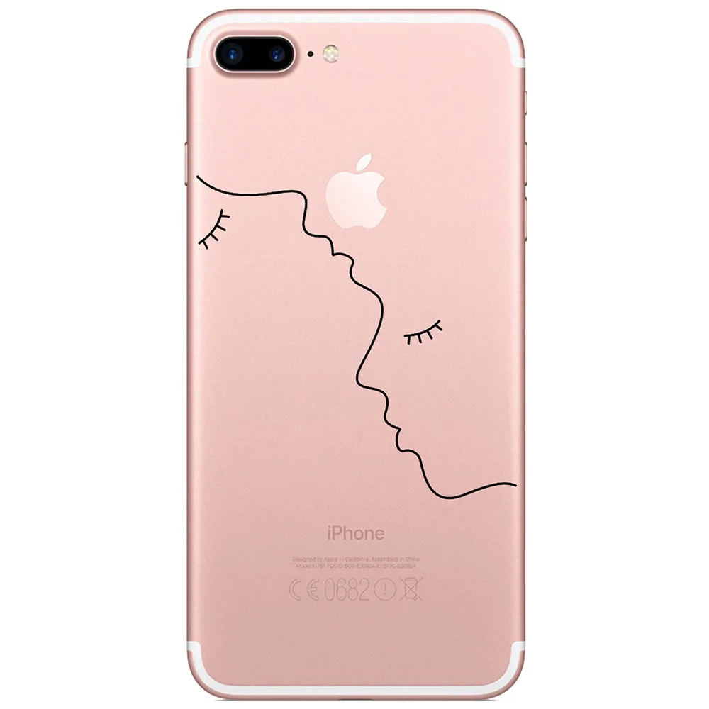 Милый Мультфильм Красивые Капа для iphone 6 6s плюс силиконовый чехол ТПУ X 7 8 крышка