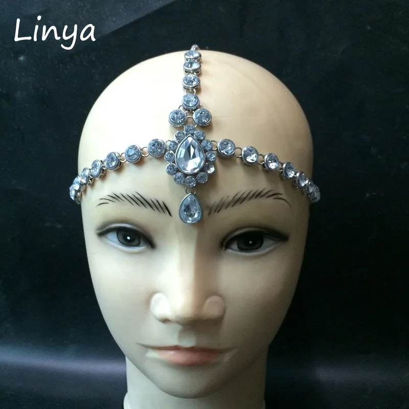 

HC-103 Head Chain Diamante head band hair jewelry wedding bridal head Jewelry birthday boho