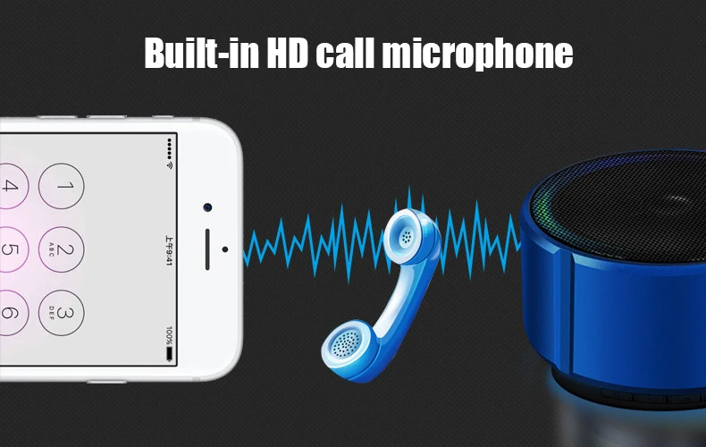 Портативный беспроводной Bluetooth динамик с микрофоном радио Воспроизведение музыки Поддержка TF карты динамик s для iPhone huawei Xiaomi