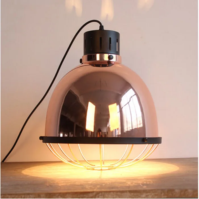 

Iron restaurant lights Pendant Lights modern simplicity rose gold lanterns single head bar restaurants canteen lamps LU8012
