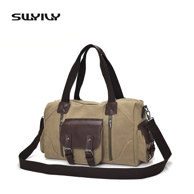 Us 28 6 19 Off Canvas Uni Gym Bag Retro Style Short Traveling Storage Handbag Fitness Training Sports Fo Rmen And Women Size In