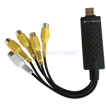 2017 New STK1160 USB VIDEO Digitalizer, 4 CH Video1 CH Audio input, output to USB2.0 with PC. work for windows7. Free Shipping