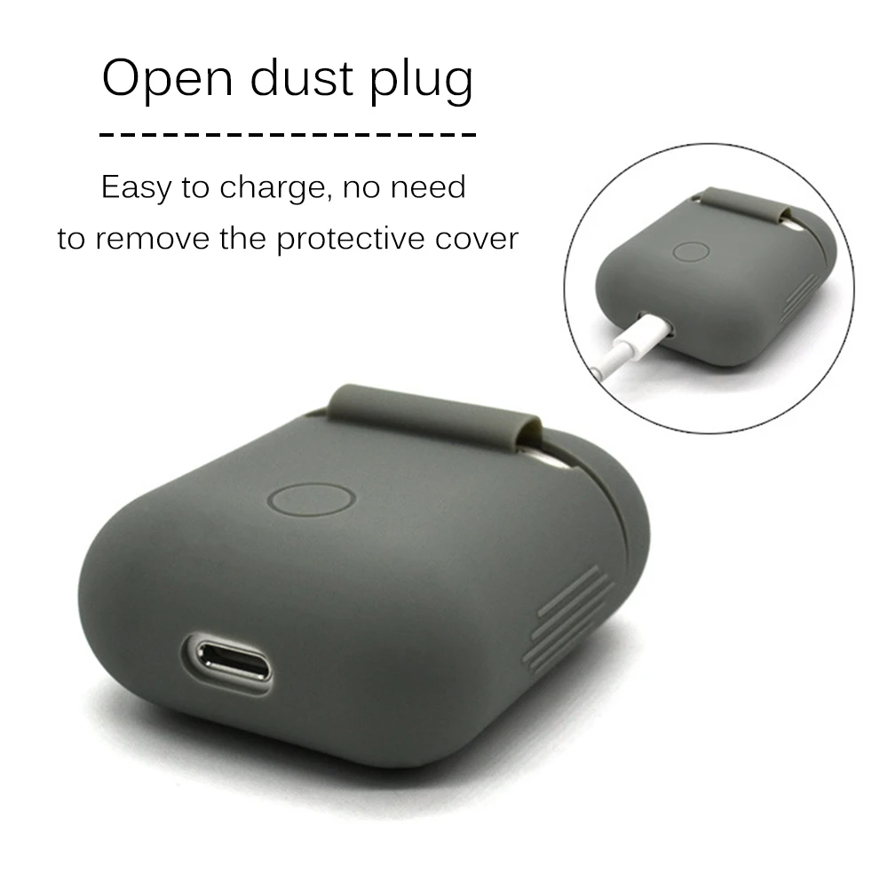 4 In 1 For Airpod Headphones Case Silicone Earphone Cover Earcap Strap Watch Hook For Airpods Accessories Headphone Line Cover