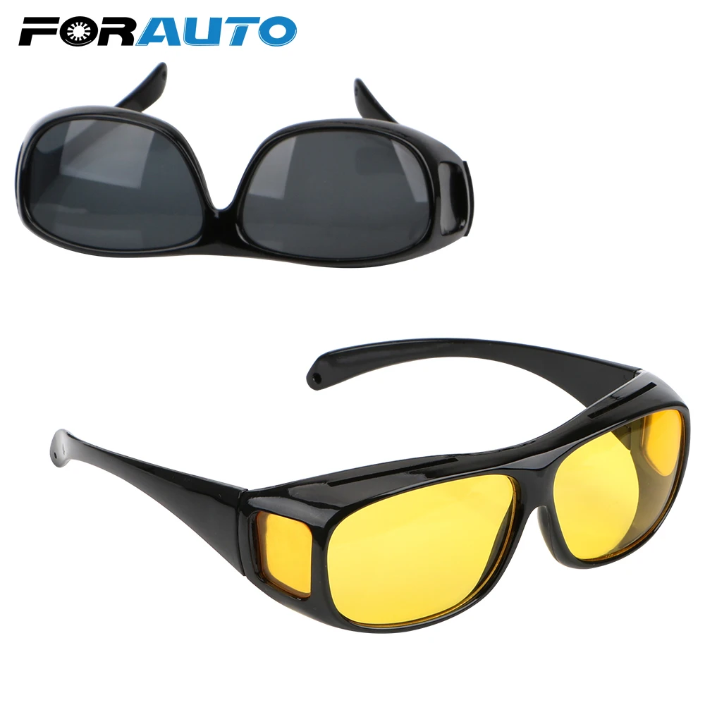 Forauto Night Vision Driver Goggles Unisex Hd Vision Sun Glasses Car