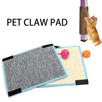 

Straw Mat Cat Scratcher Kitten Mat Climbing Tree Chair Table Mat Furniture Protector Cat Play Toys Bells Sisal Cat Scratch Board