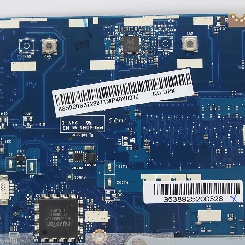 Оригинальная материнская плата для ноутбука Lenovo B50 45 CPU ZAWBA/BB E1 6010 5B20G3723811 100%