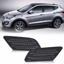 CITALL Carbon Fiber Car Side Air Vent Fender Cover Hole Intake Duct Flow Grille Decoration Sticker For BMW Audi Mazda Hyundai VW