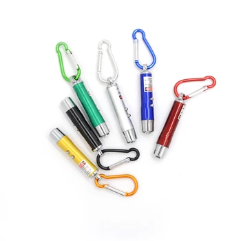 

1Pcs Keychain UV Torch Laser Pen Pointer Beam Infrared 3 In 1 Mini LED FlashLight Portable Lighting For Outdoor Activities