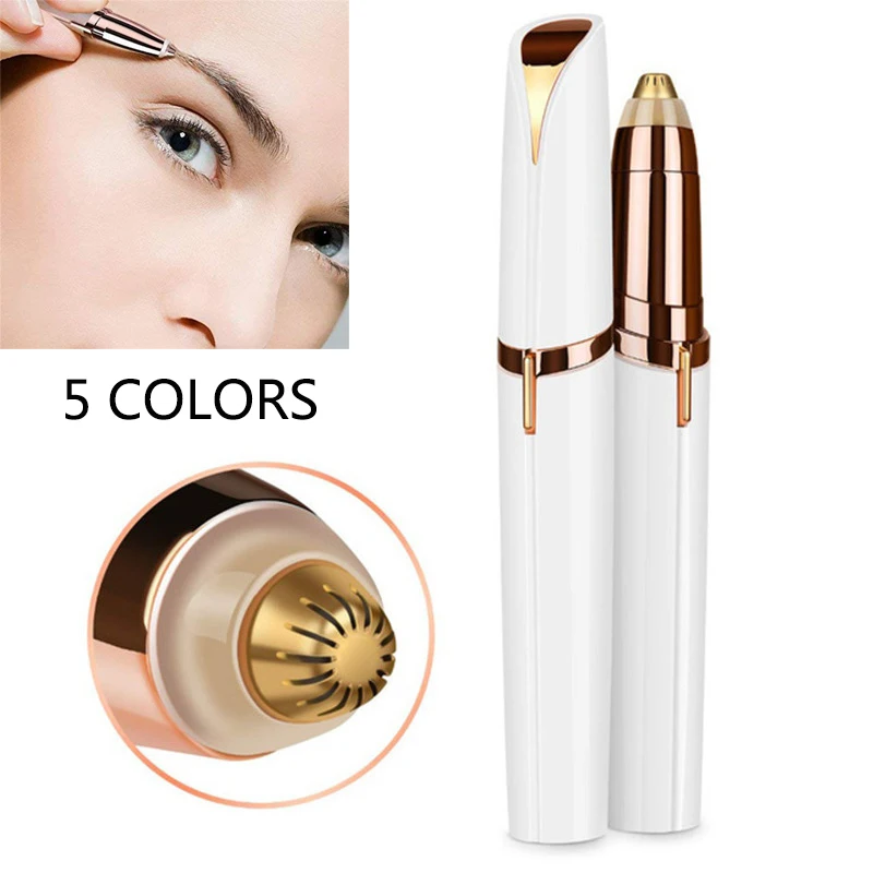 

Lipstick Shape Electric Eyebrow Trimmer Razor EyeBrow Beauty Makeup Shaping Mini Gadget Women Painless Eyebrow Shaver Party Gift