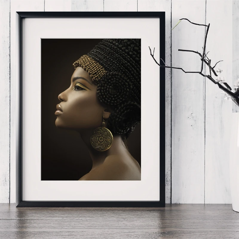 Black Women Canvas Art Print Home Decor