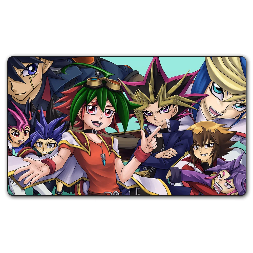 82 игровой коврик ygo) Бесплатный Подарочный пакет 14x24 дюймов YU-GI-OH девочка игровой коврик для рисования игровой коврик карточные игры MGT Настольный коврик Mutou Yugi - Цвет: Черный