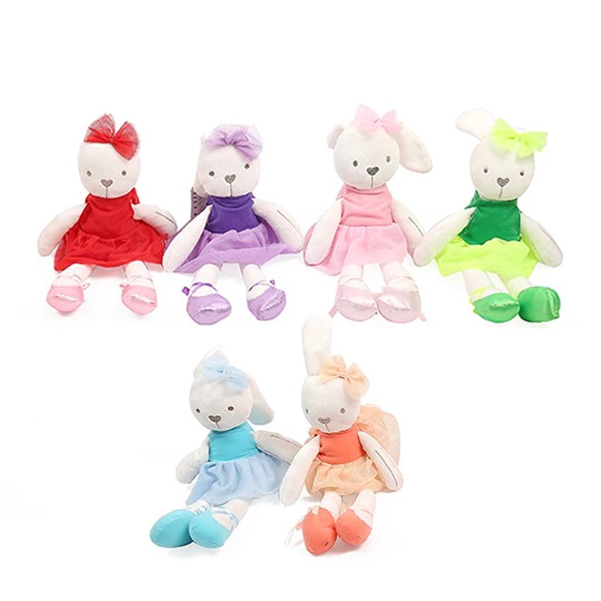 Promo Offer 42cm 7Style Baby Toys Rabbit Sleeping Comfort Doll Plush