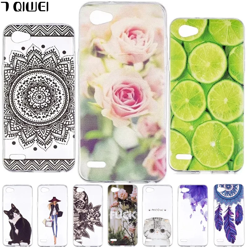 

For LG Q6 Case Q6A Cute Cat Soft TPU Silicone Back Cover For LG Q6 Alpha M700 Case for Funda LG Q6 Plus X600 X600L Phone Cases