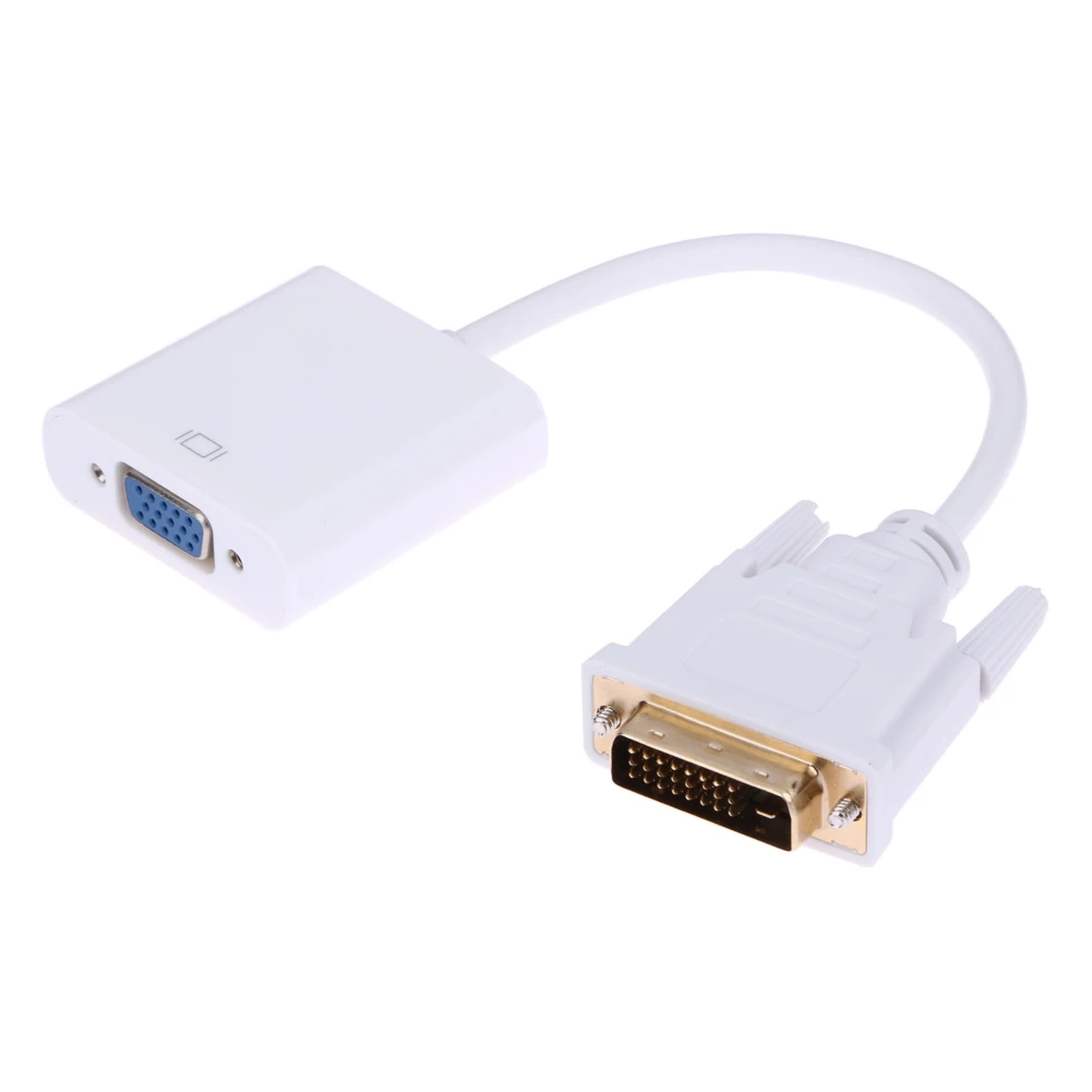 1080P DVI D 24 + 1 к VGA HDTV конвертер монитор кабель для ПК дисплей карта белый DVI к VGA адаптер|vga adapter|cable for pcto vga | АлиЭкспресс