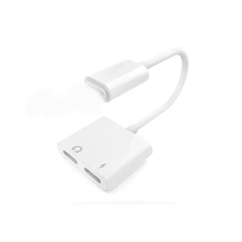 Double For Lightning Jack Charging Audio Adapter for iPhone 7 8 X Support for IOS 11 Music Call Headphone Adapter Converter Double For Lightning Jack Charging Audio Adapter for iPhone 7 8 X Support for IOS 11 Music Call Headphone Adapter Converter