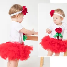 Новая одежда для младенца на День святого Валентина, комплект для девочек, комбинезоны с цветами и короткими рукавами+ юбка-пачка+ головные уборы, летние платья, подарки