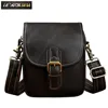 Crazy Horse Leather Men Design Casual Multifunction Small Messenger Crossbody Bag Fashion Waist Belt Bag Phone Pouch Male 1168 ► Photo 1/6