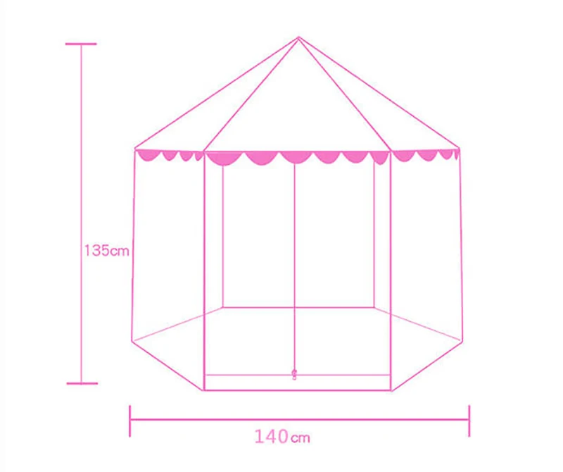 Складная детская палатка, игровой домик Вигвама, Портативная Игрушка, палатки для маленьких девочек и мальчиков, для улицы, для дома, пляжа, на молнии, игровой домик, Замок принцессы