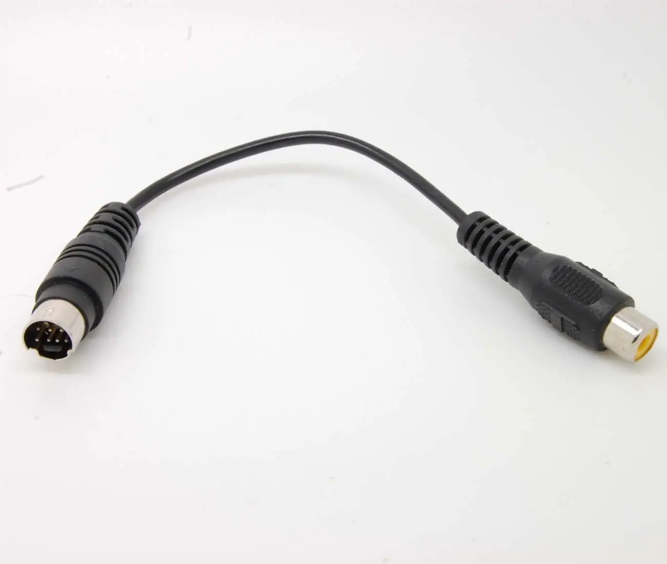 10 قطعة 7 دبوس S-VIDEO svideo الذكور إلى AV/التلفزيون/RCA الإناث كابل جديد c85