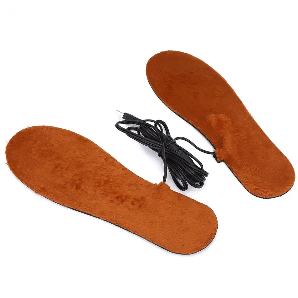 1 пара наружное USB электрическое устройство для сушки обуви стельки Шерсть Войлок теплосберегающие колодки мужские и женские стельки с подогревом 2 типа вариантов