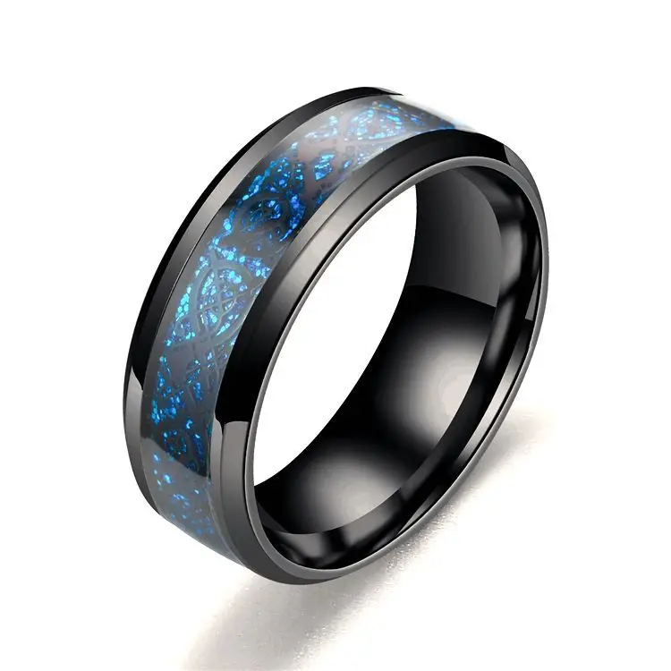 5 видов цветов, Ретро стиль, золото,, кольцо из нержавеющей стали 316L дракона, мужские ювелирные изделия для мужчин, обручальное кольцо, мужское кольцо для влюбленных - Main Stone Color: R487