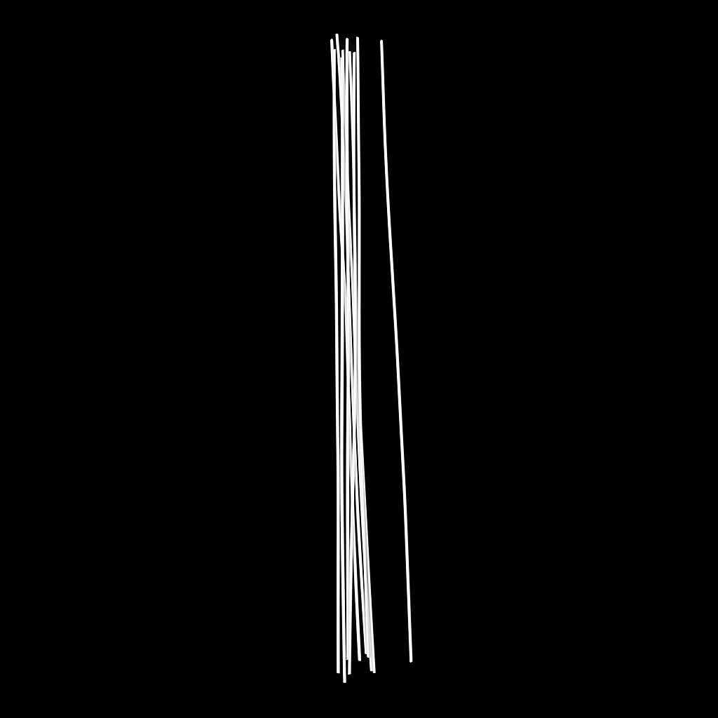 10Pcs 250mm Length ABS Round Plastic Rod Architectural Model Making Building DIY Model Material Rod Sticks Solid Rod