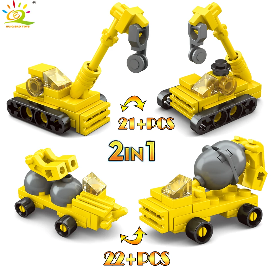 170pc DIY Engineering vehicles excavator truck Building Blocks Compatible Legoed city bricks set Enlighten Children Toys for boy