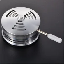 1 шт., серебристая алюминиевая ручка Keloud для кальяна, держатель угля для водопроводной трубы, кальян Sheesha Chicha Narguile, аксессуары для чаши