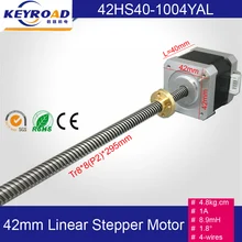 4.8kg.cm 1A Nema17 Screw Rod Linear Stepping Motor 3D printer stepper motor / Z-Motor with Trapezoidal Lead Srew