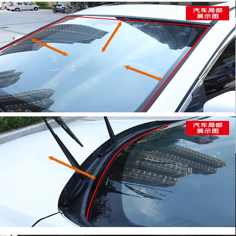 Автомобильные звукоизоляционные уплотнительные окна Windshild полосы стикер для BMW E92 E53 X3 f25 E34 Audi A6 C6 A5 B7 Q5 C5 Abarth Ford Fiesta Mondeo
