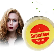 2 шт/лот рулон сильная двусторонняя клейкая лента для наращивания волос 3 ярда